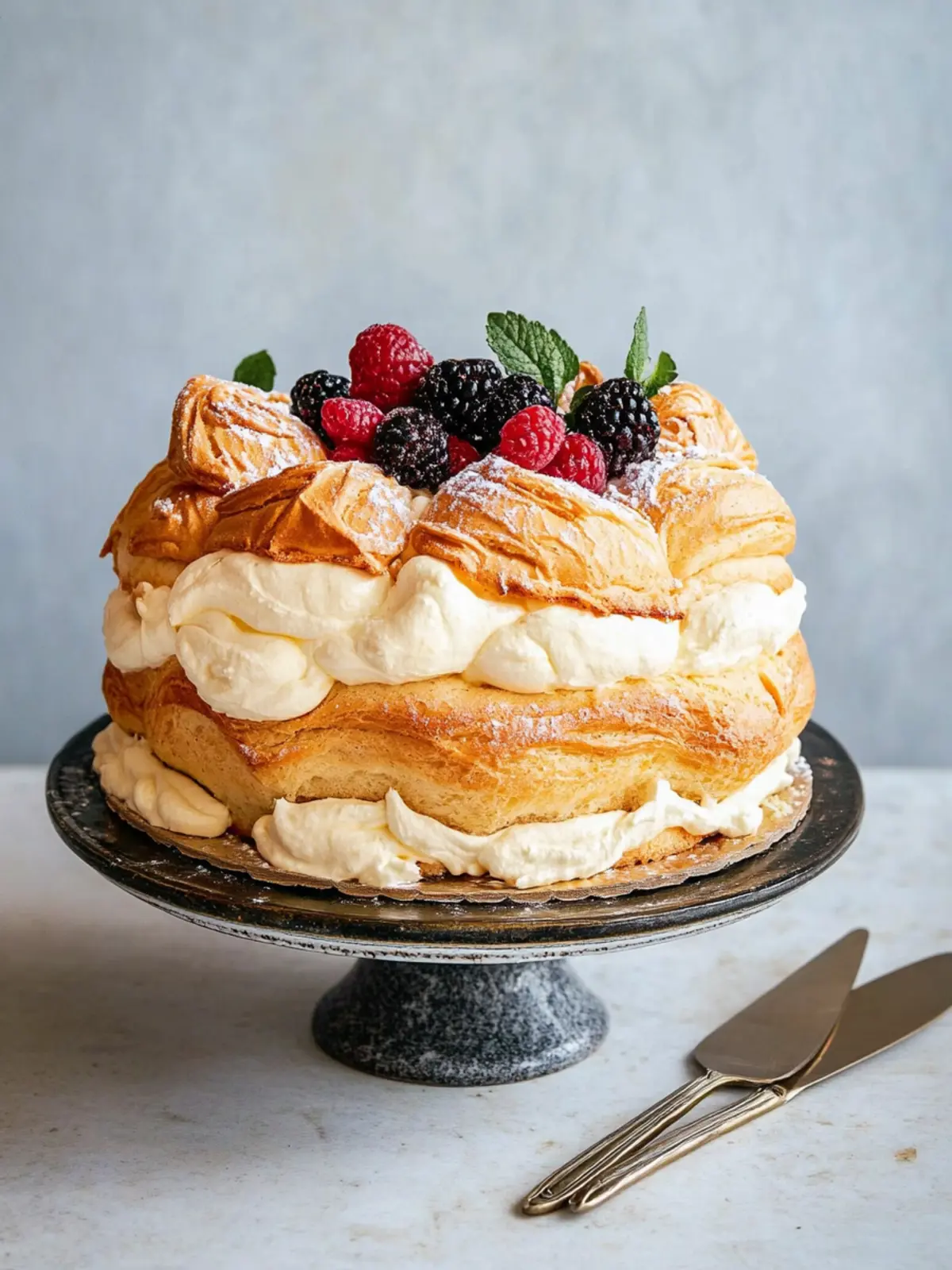 Polish Choux-and-Cream Layer Cake