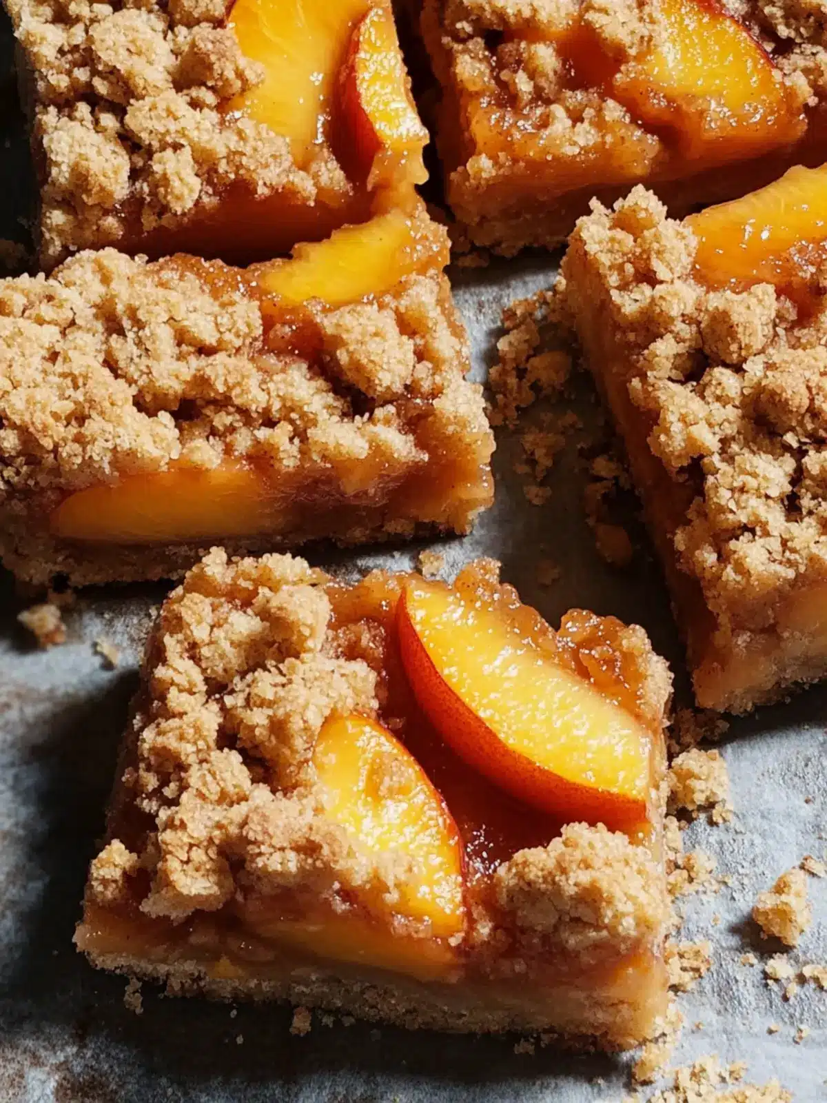 Delicious Peach Bars with Brown Butter Crumble Recipe to Savor 3 Peach Bars with Brown Butter Crumble