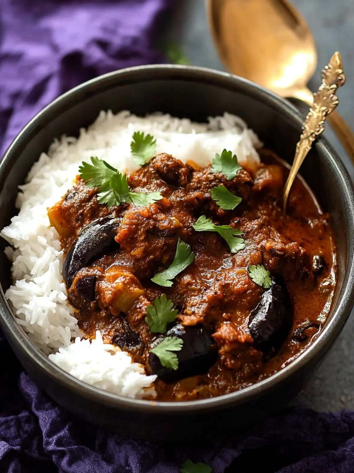 Savory Eggplant Curry - Irresistible South Indian Brinjal Bliss 5 Eggplant Curry - South Indian Brinjal Curry