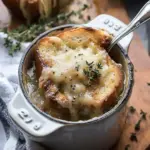 Crockpot French Onion Soup with Cheesy French Toast