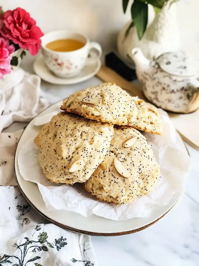 Almond Poppyseed Scones