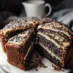Black Sesame Coffee Cake