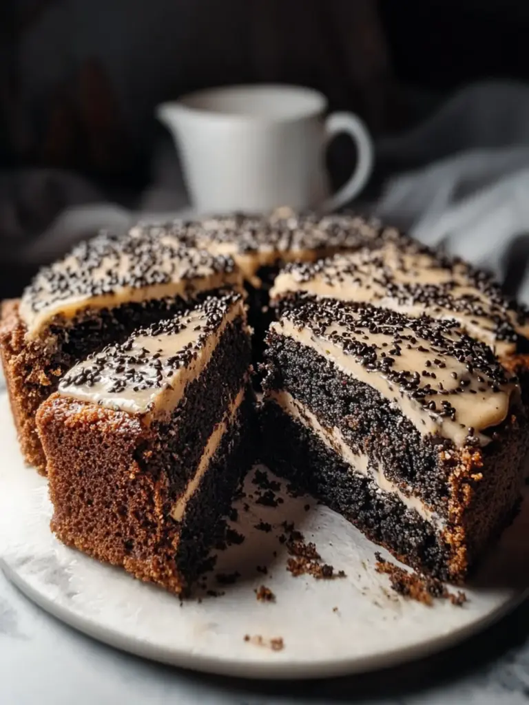 Black Sesame Coffee Cake