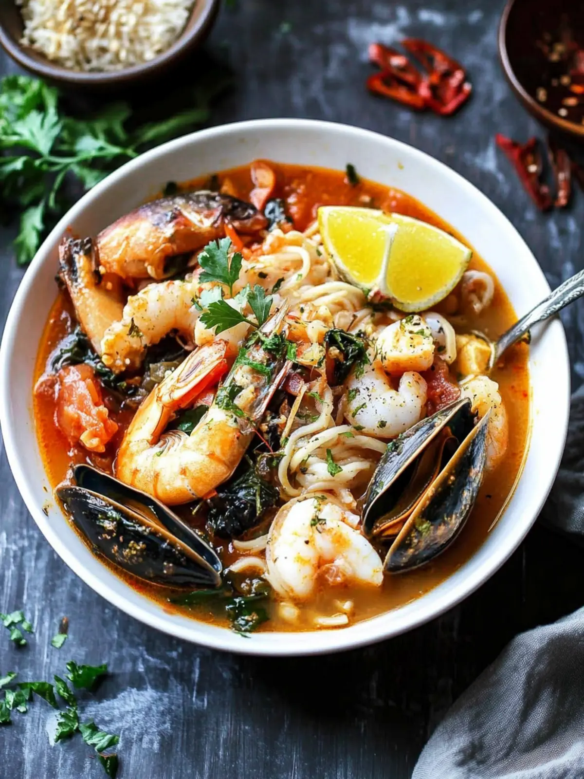 Savory Seafood Stew and Noodles for Cozy Nights In 5 Seafood Stew and Noodles