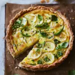 Lemon, Green Chilli and Cheddar Tart