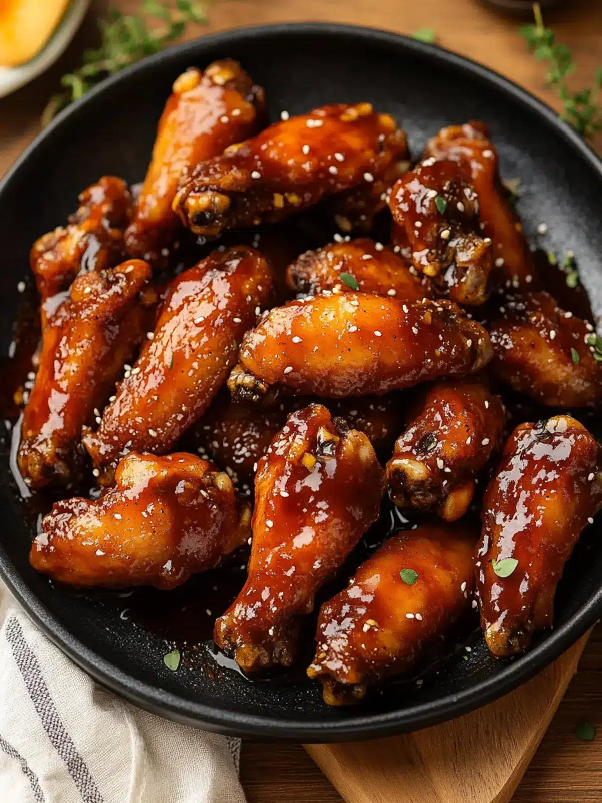 Crispy Sticky Peach Chicken Wings for Sweet Flavor Bliss 3 Sticky Peach Chicken Wings