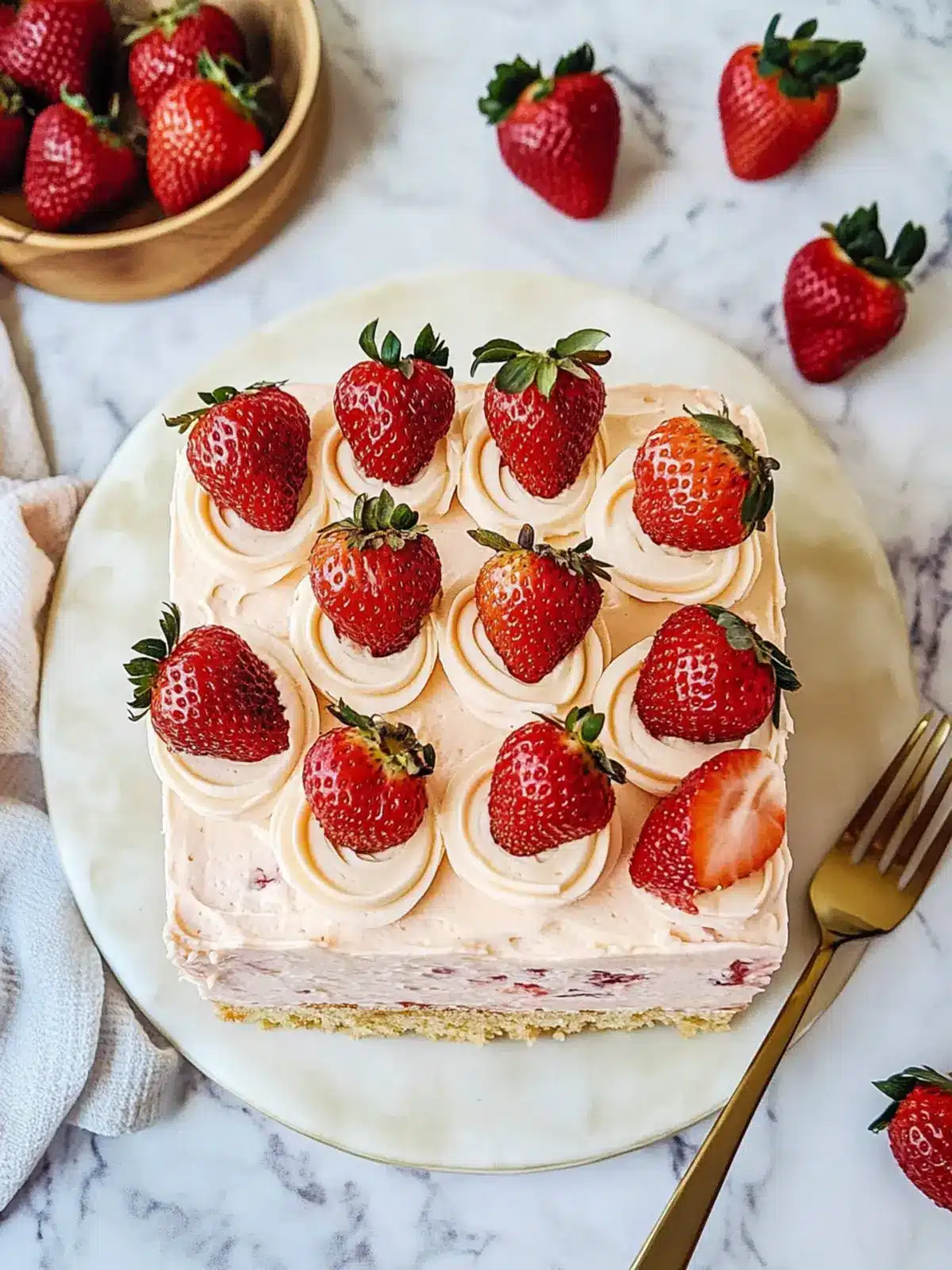 Deliciously Simple Small Batch Strawberry Cake for Any Occasion 4 Small Batch Strawberry Cake