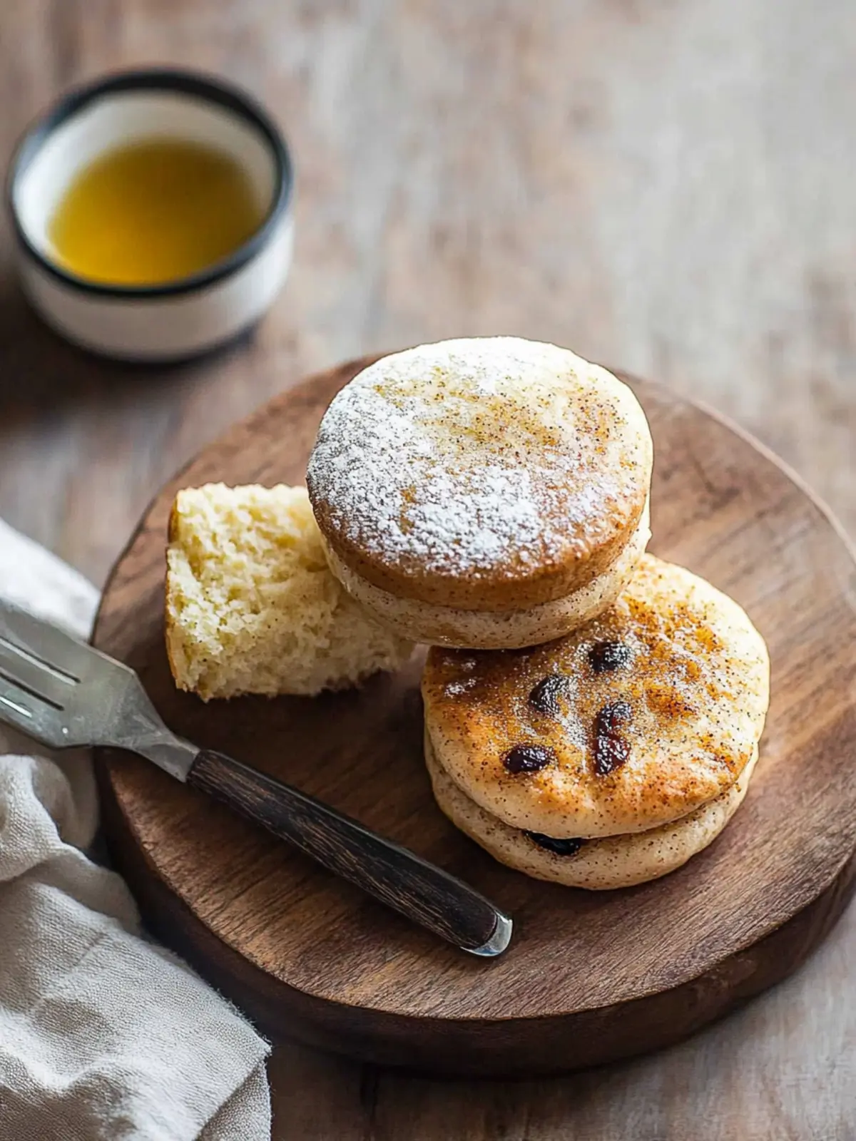 Sourdough Cinnamon-Raisin English Muffins