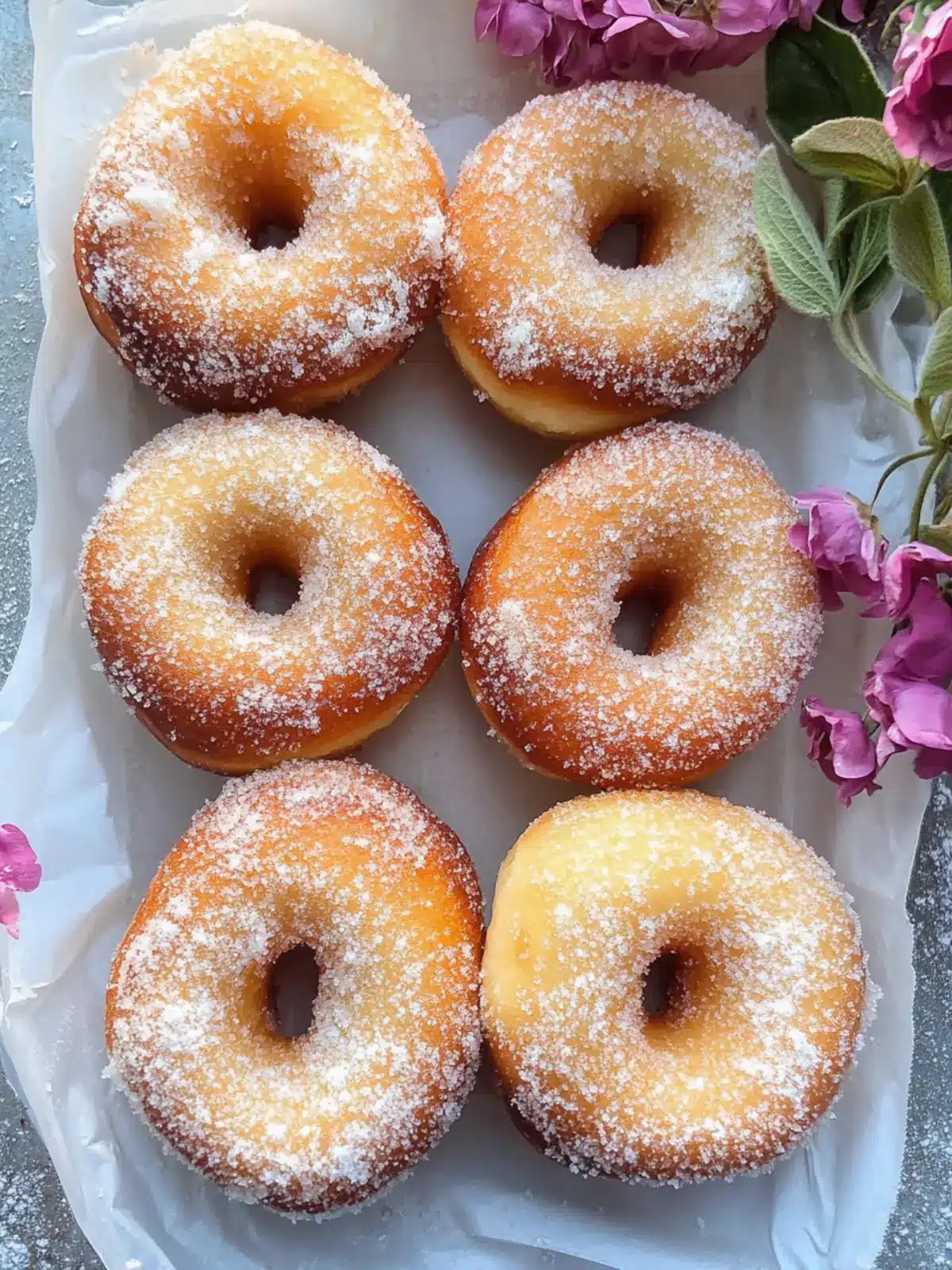 Vanilla Shortbread Brioche Doughnuts