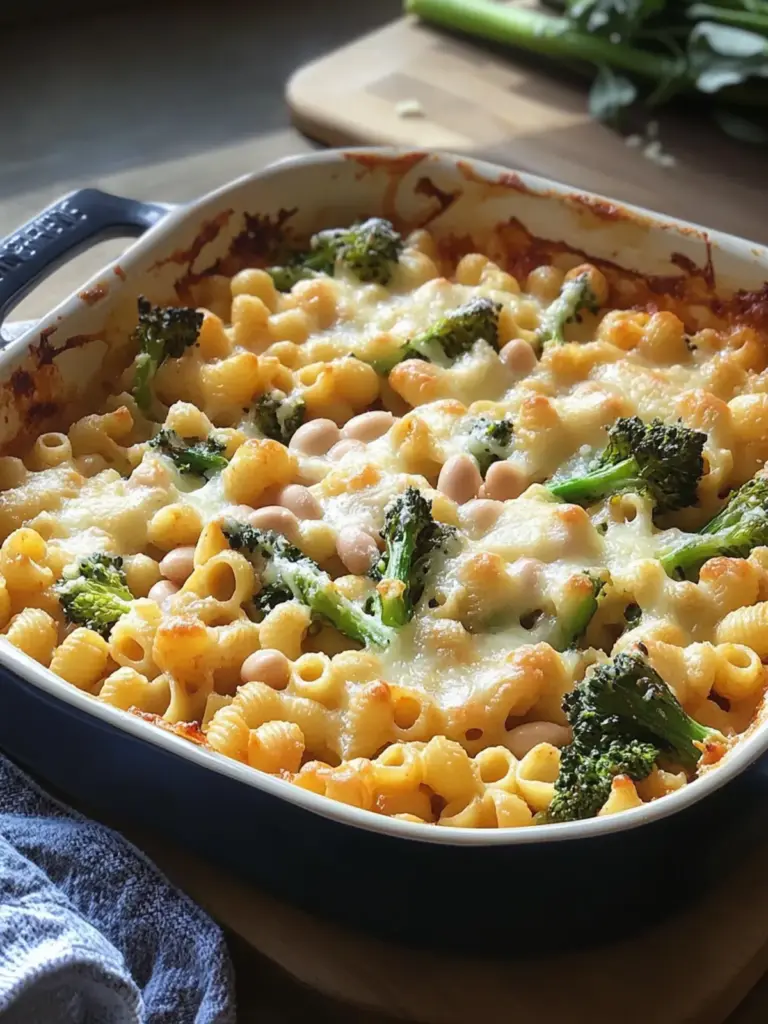 Pasta Bake with Broccolini and White Beans