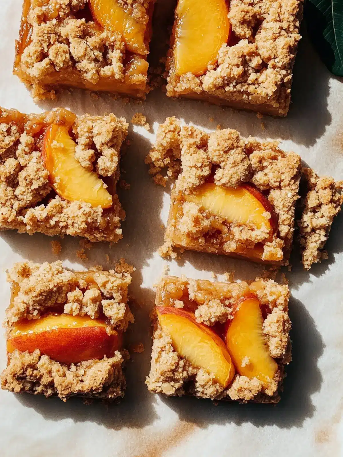 Delicious Peach Bars with Brown Butter Crumble Recipe to Savor 4 Peach Bars with Brown Butter Crumble