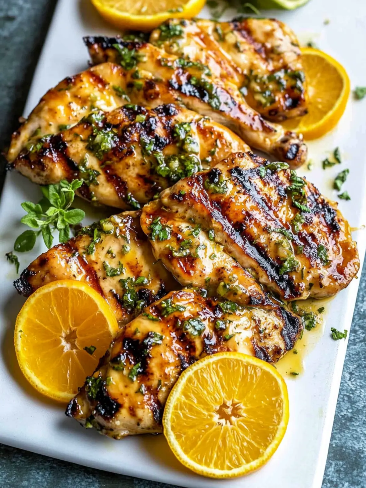 Grilled Citrus Chicken with Glaze