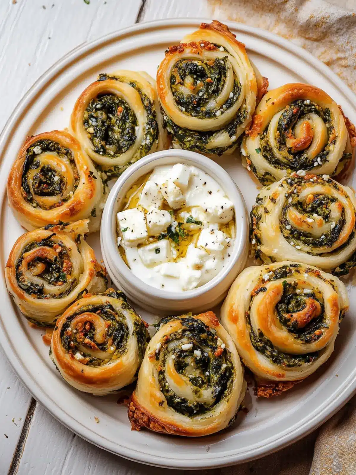 Savory Spinach and Feta Pinwheels for Your Next Gathering 3 Spinach and Feta Pinwheels