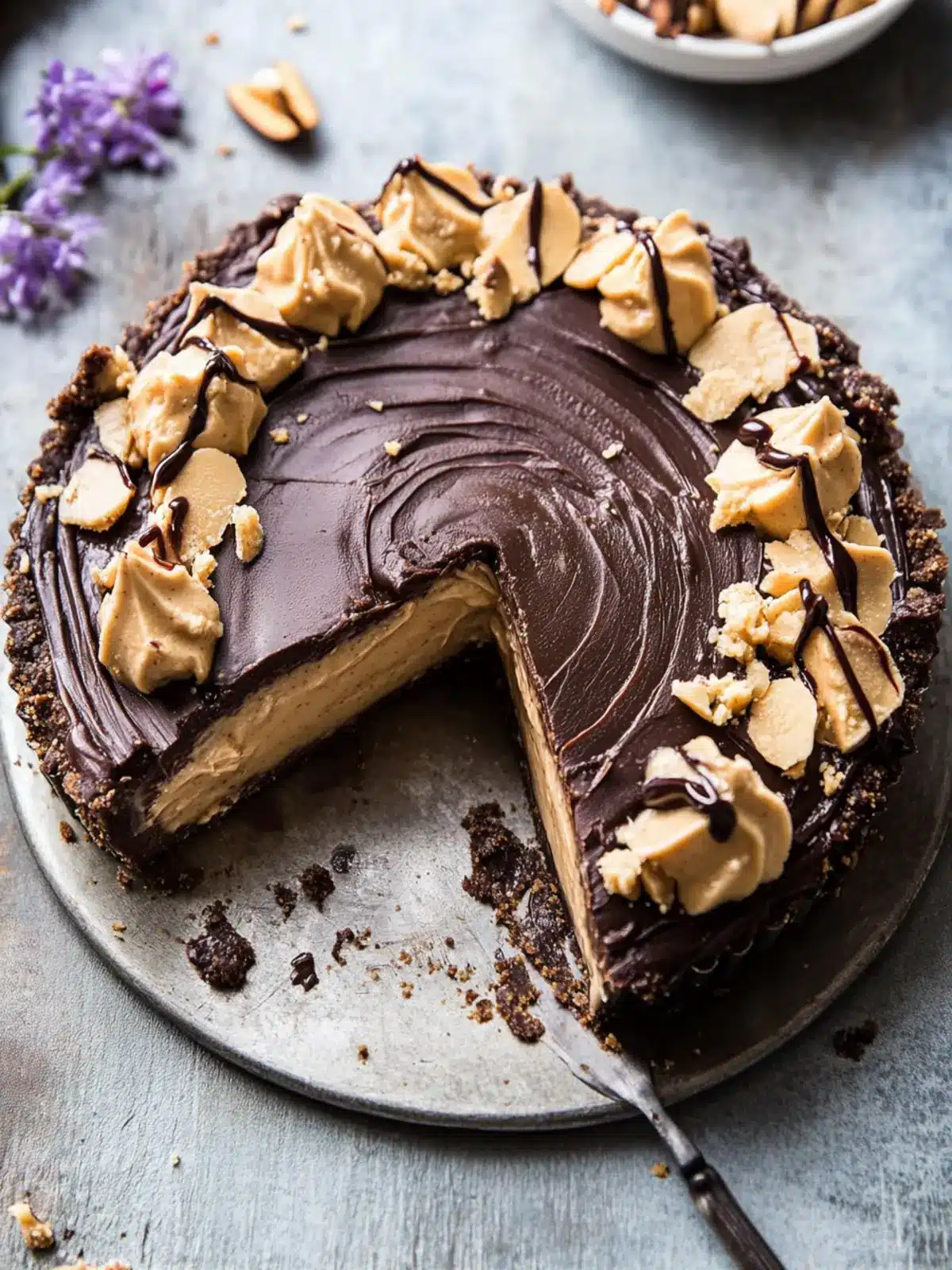 Frozen Peanut Butter Cup Pie