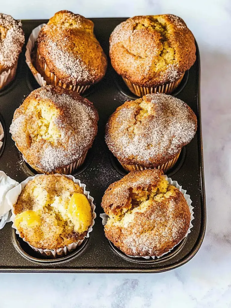 Moist Banana Cinnamon Muffins with Sour Cream