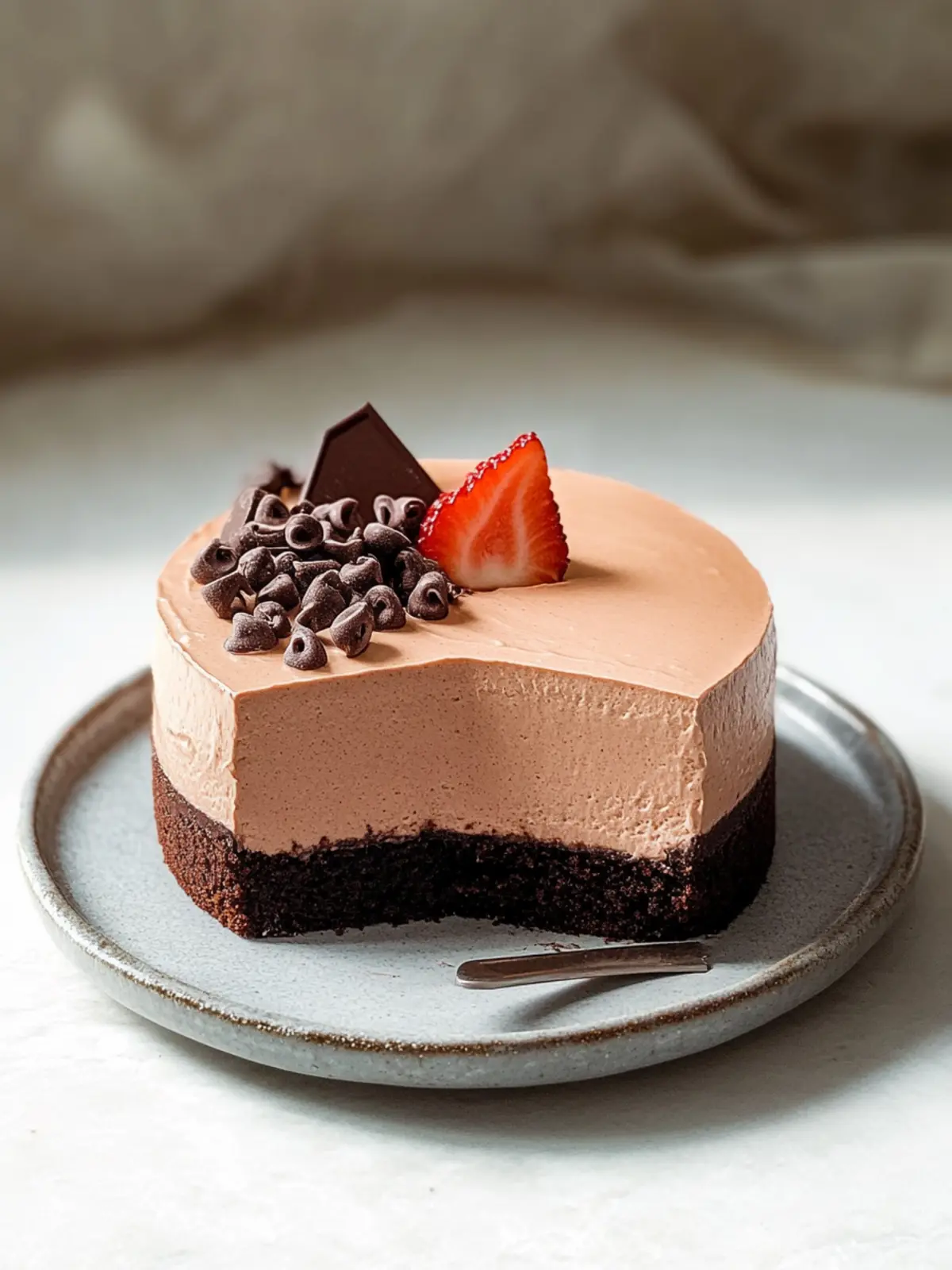 Decadent Milk Chocolate Mousse Cake with a Coffee Kick 2 Milk Chocolate Mousse Cake