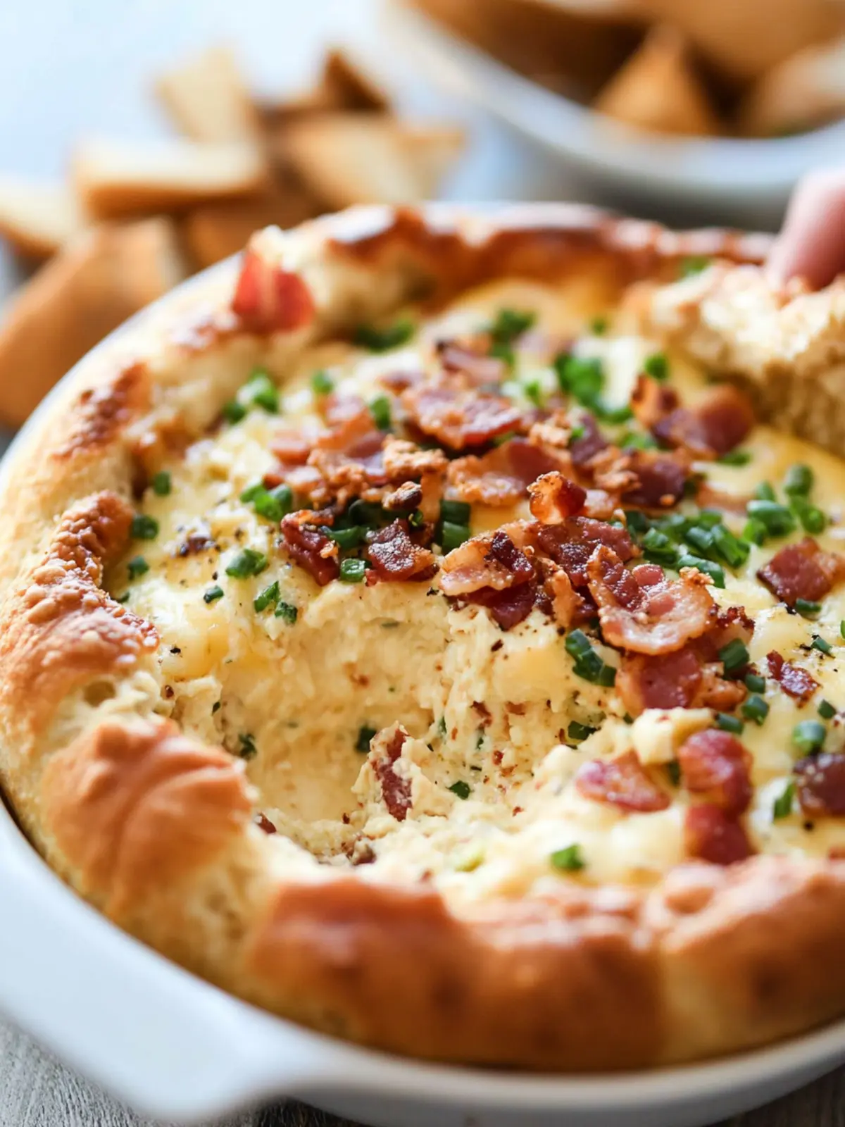 Creamy Cheese and Bacon Dip That Everyone Will Love 3 Cheese and Bacon Dip