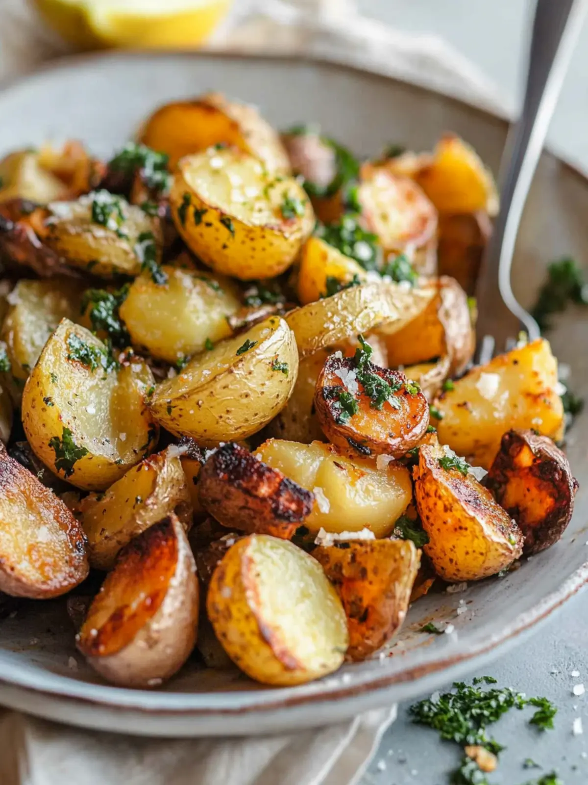 Crispy Roasted Potatoes with Salted Lemon for Ultimate Comfort 2 Crispy Roasted Potatoes with Salted Lemon