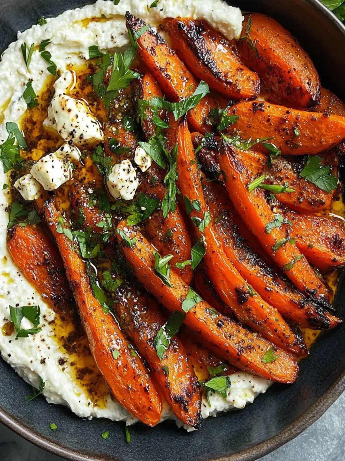 Za'atar Roasted Carrots with Feta Dip Your New Favorite Side! 2 Za'atar Roasted Carrots with Feta Dip