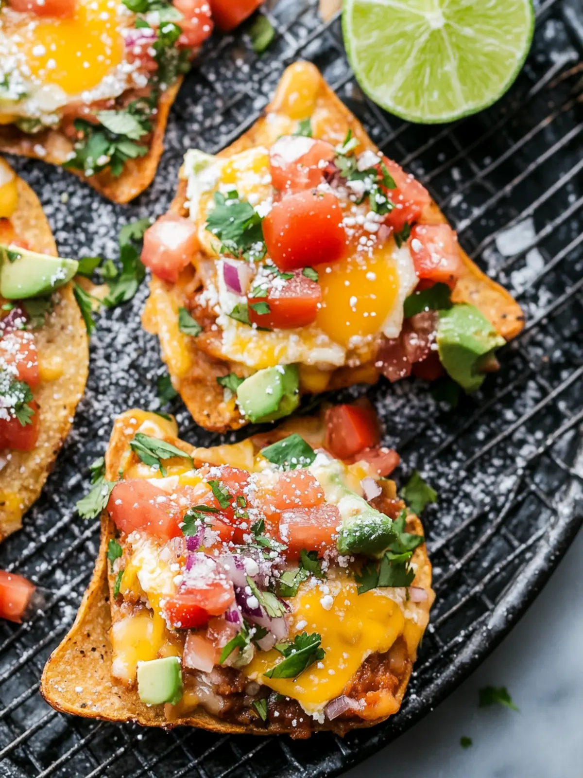 Breakfast Tostada Wedges