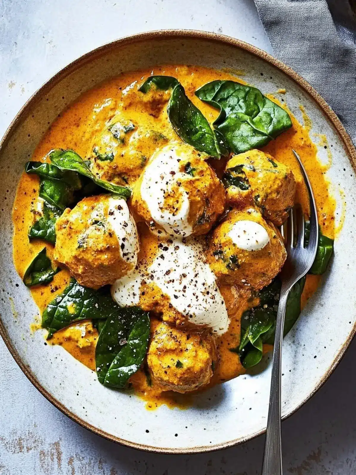 Delicious Falafel Curry with Spinach for a Cozy Night In 2 Falafel Curry with Spinach