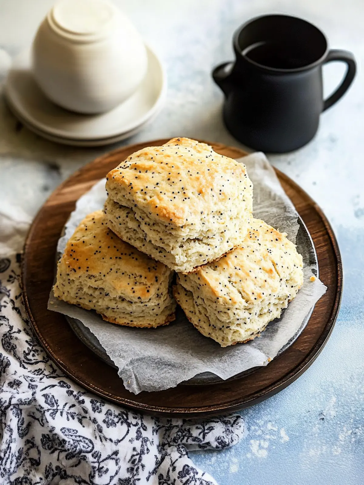 Almond Poppyseed Scones