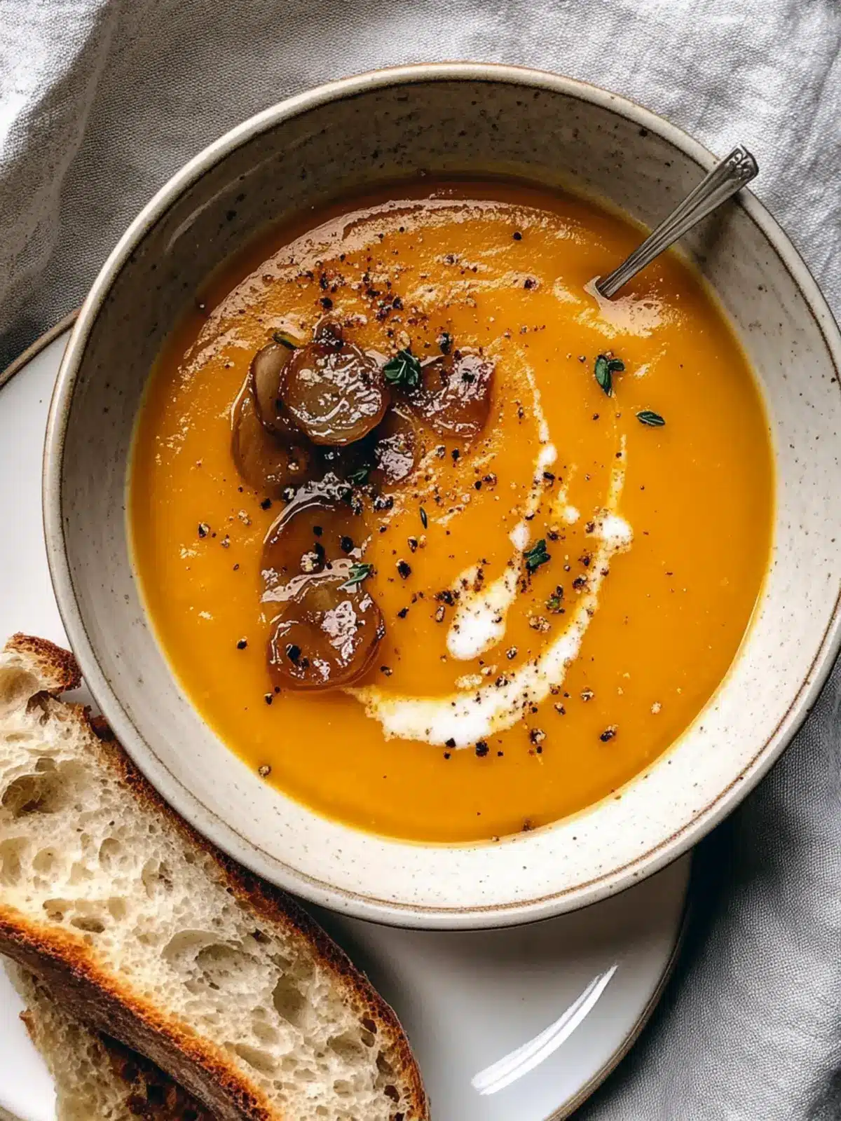 Creamy Caramelized Onion Butternut Squash Soup for Cozy Evenings 4 Caramelized Onion Butternut Squash Soup