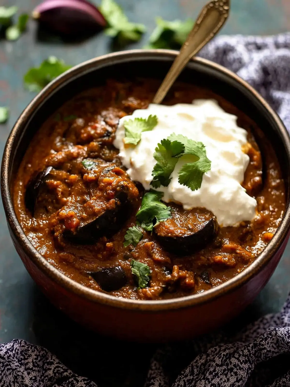 Savory Eggplant Curry - Irresistible South Indian Brinjal Bliss 4 Eggplant Curry - South Indian Brinjal Curry