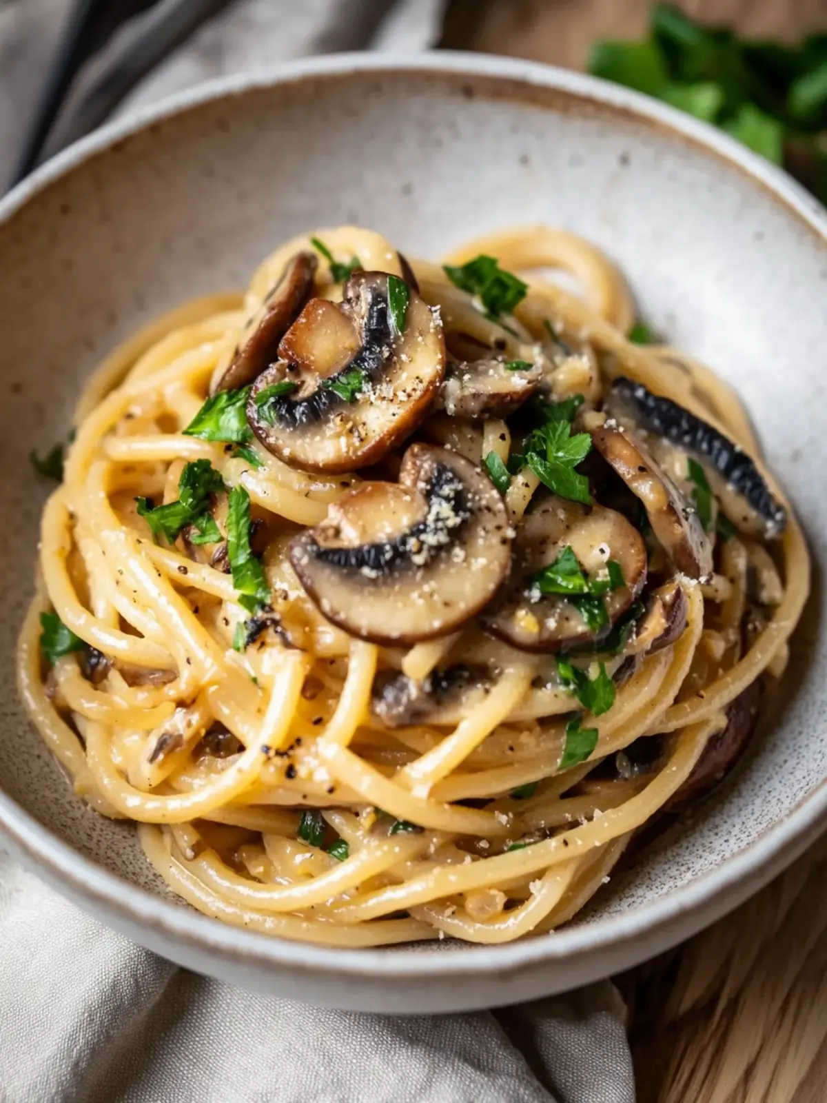 30-Minute Miso Mushroom Bucatini
