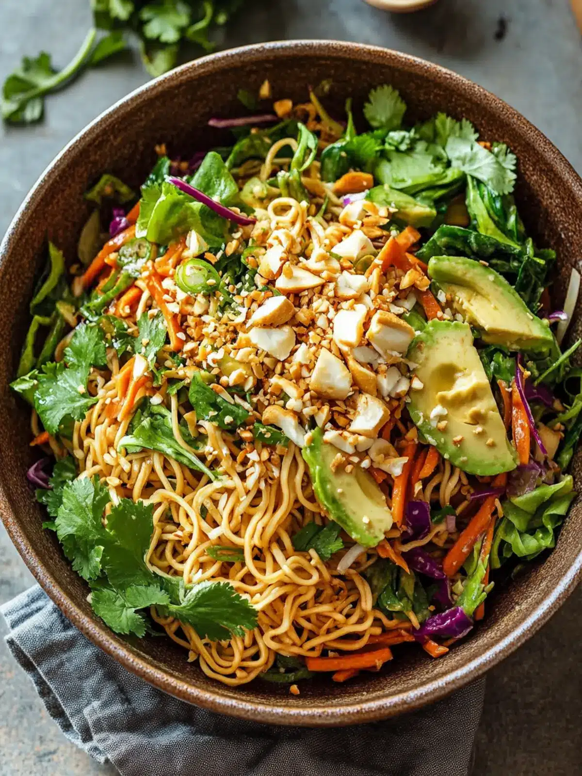 Crunchy Asian Ramen Noodle Salad