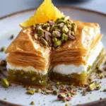 Deconstructed Pistachio Baklava with Orange Blossom Ricotta