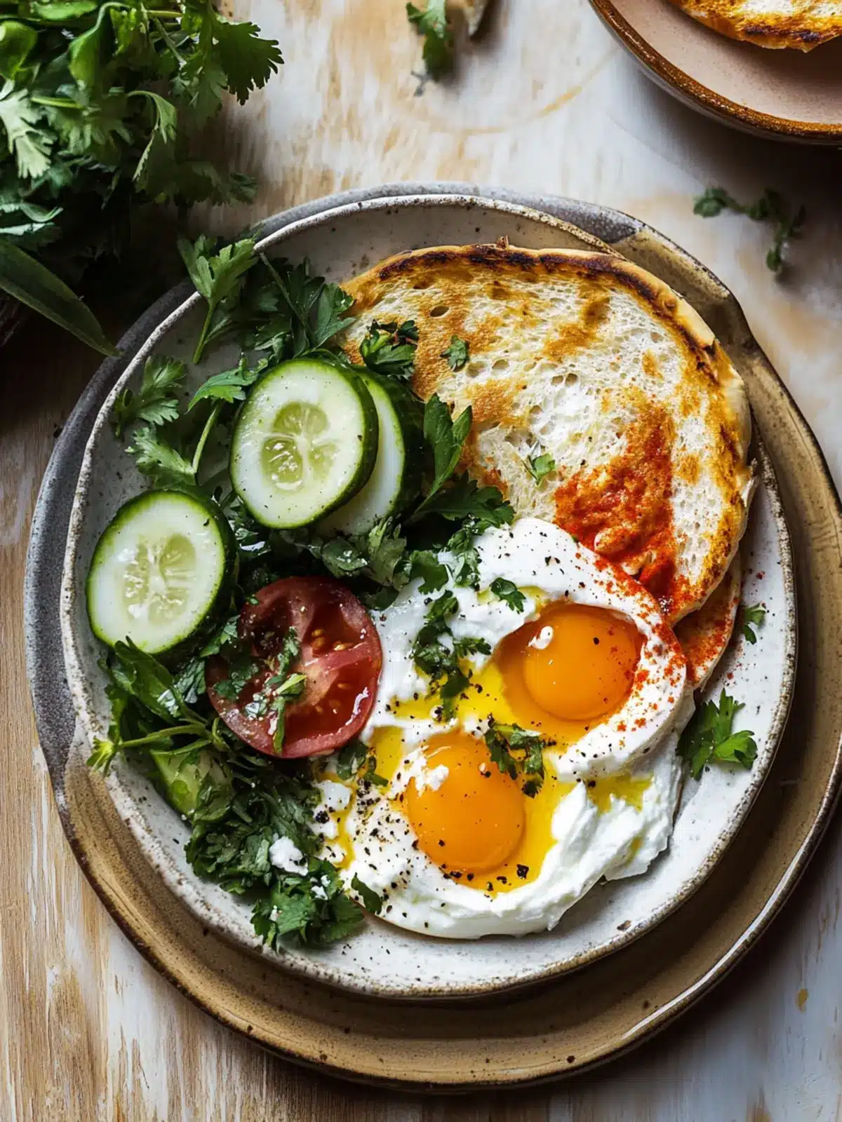 Turkish Eggs with Chile Butter and Whipped Feta