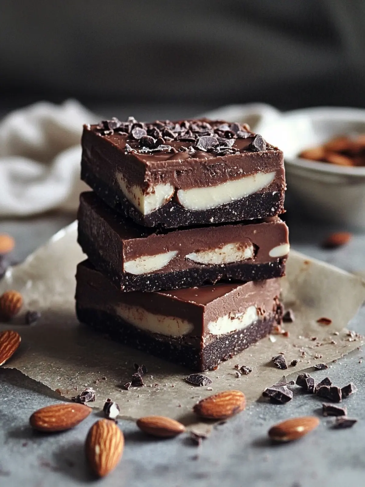 Decadent Raw Chocolate Almond Butter Fudge Bars You’ll Crave 3 Raw Chocolate Almond Butter Fudge Bars