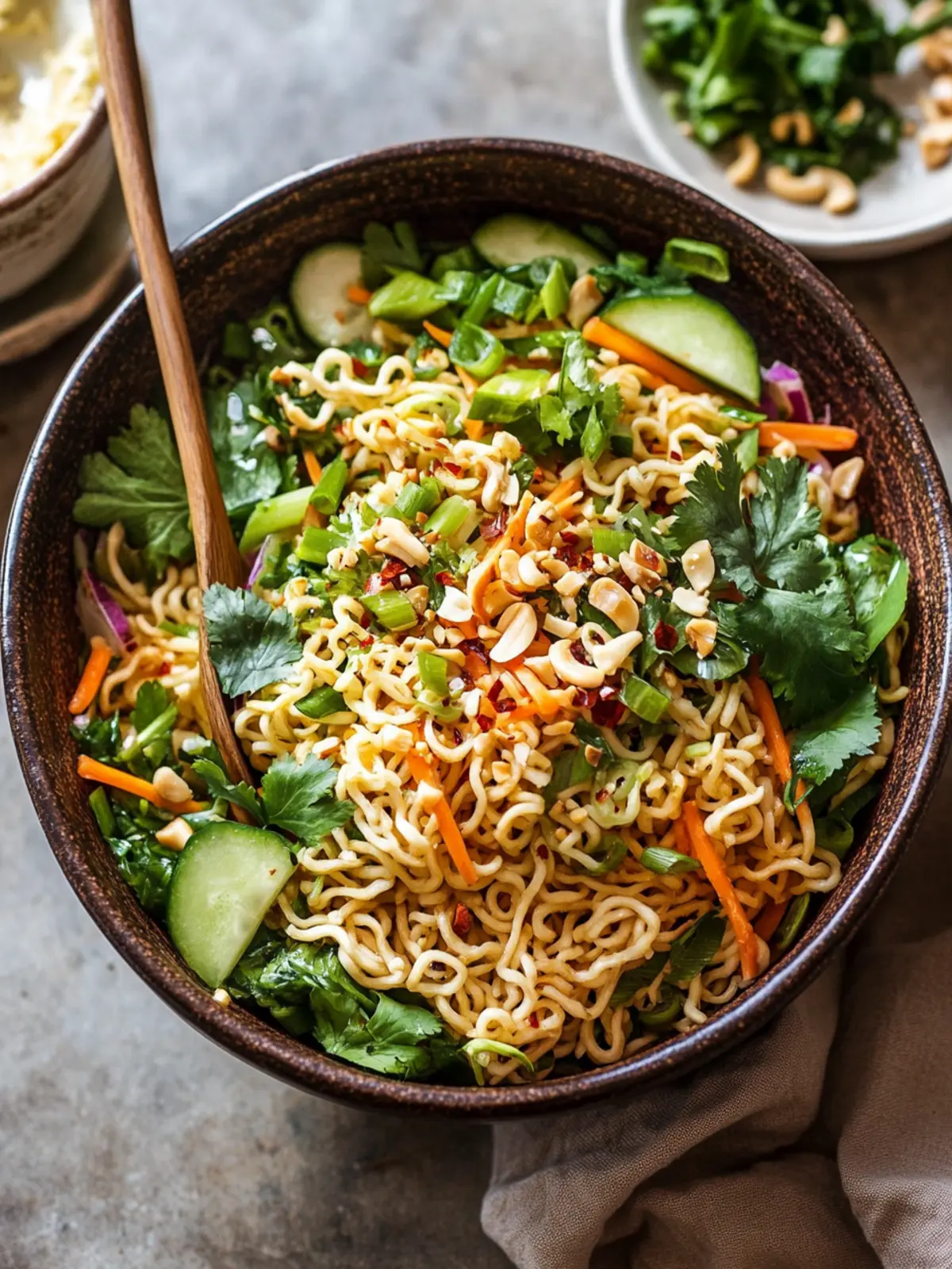 Crunchy Asian Ramen Noodle Salad