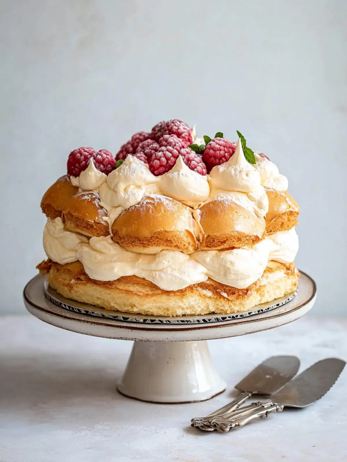 Polish Choux-and-Cream Layer Cake