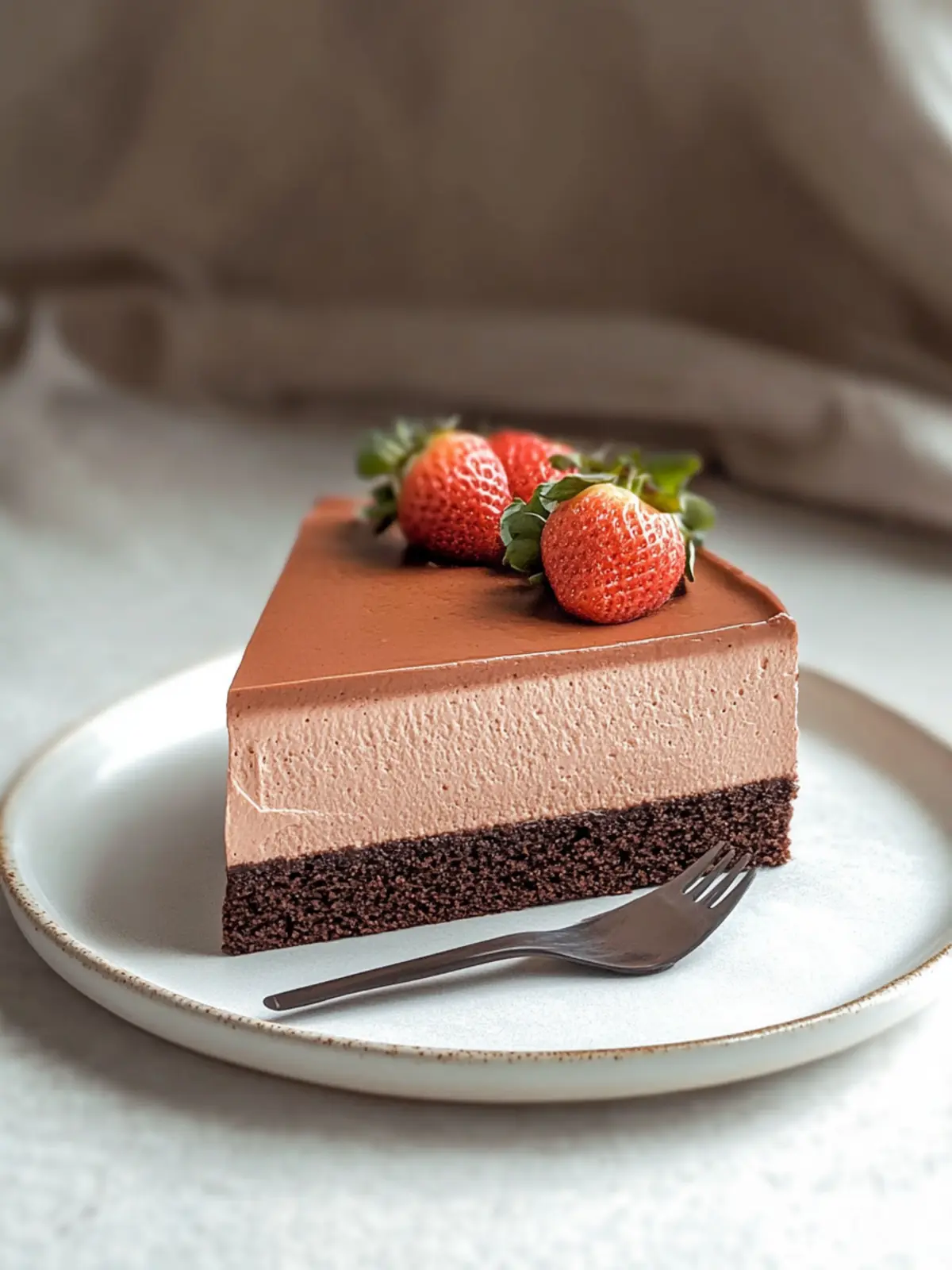 Decadent Milk Chocolate Mousse Cake with a Coffee Kick 3 Milk Chocolate Mousse Cake