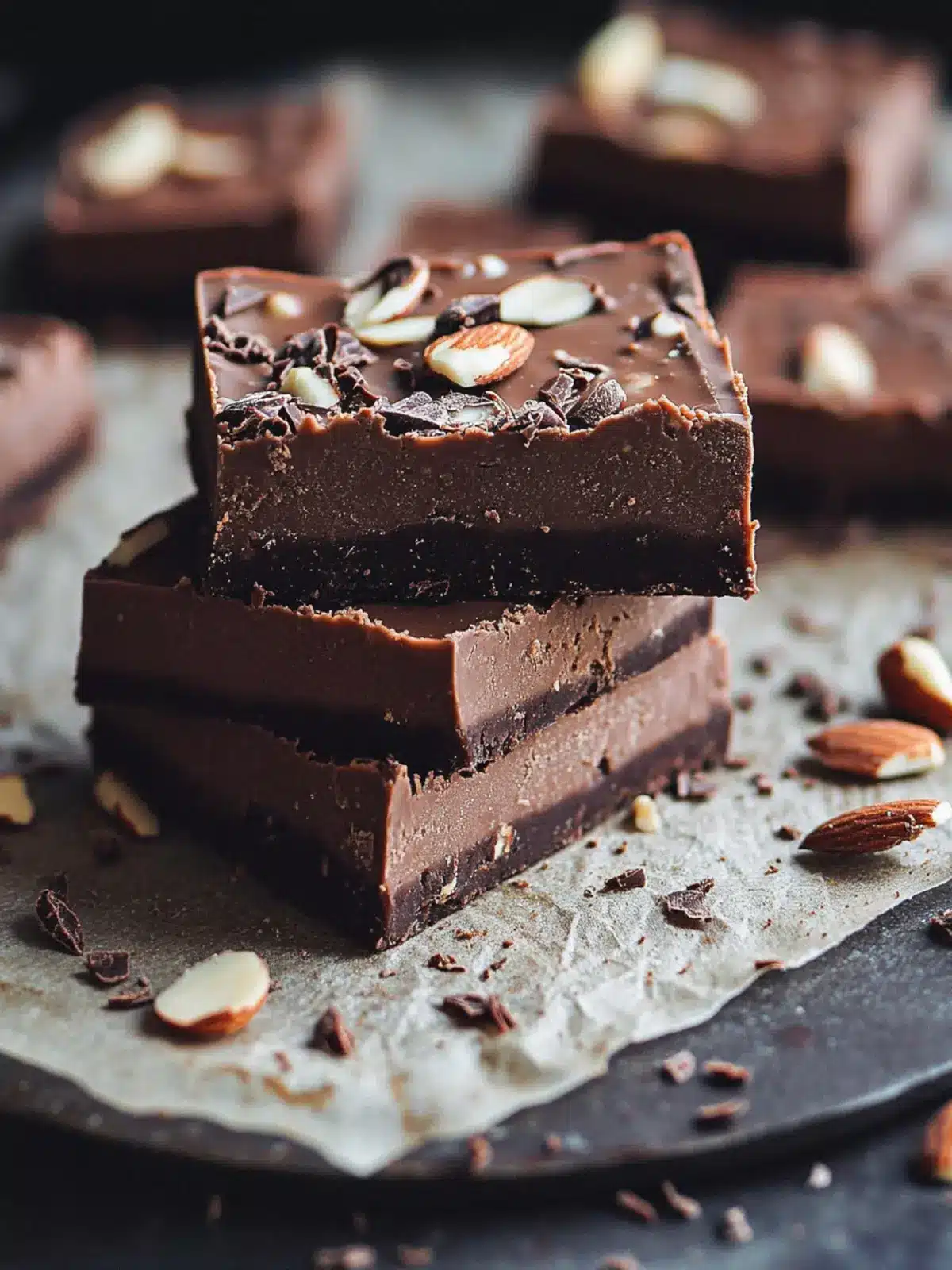 Decadent Raw Chocolate Almond Butter Fudge Bars You’ll Crave 4 Raw Chocolate Almond Butter Fudge Bars