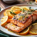 12 Minute Citrus Broiled Salmon Filet