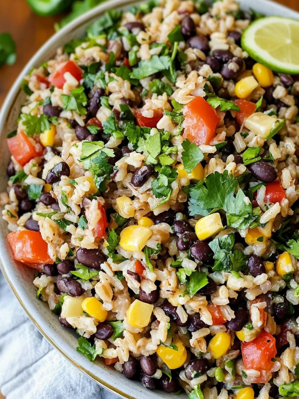 Black Bean Brown Rice Salad