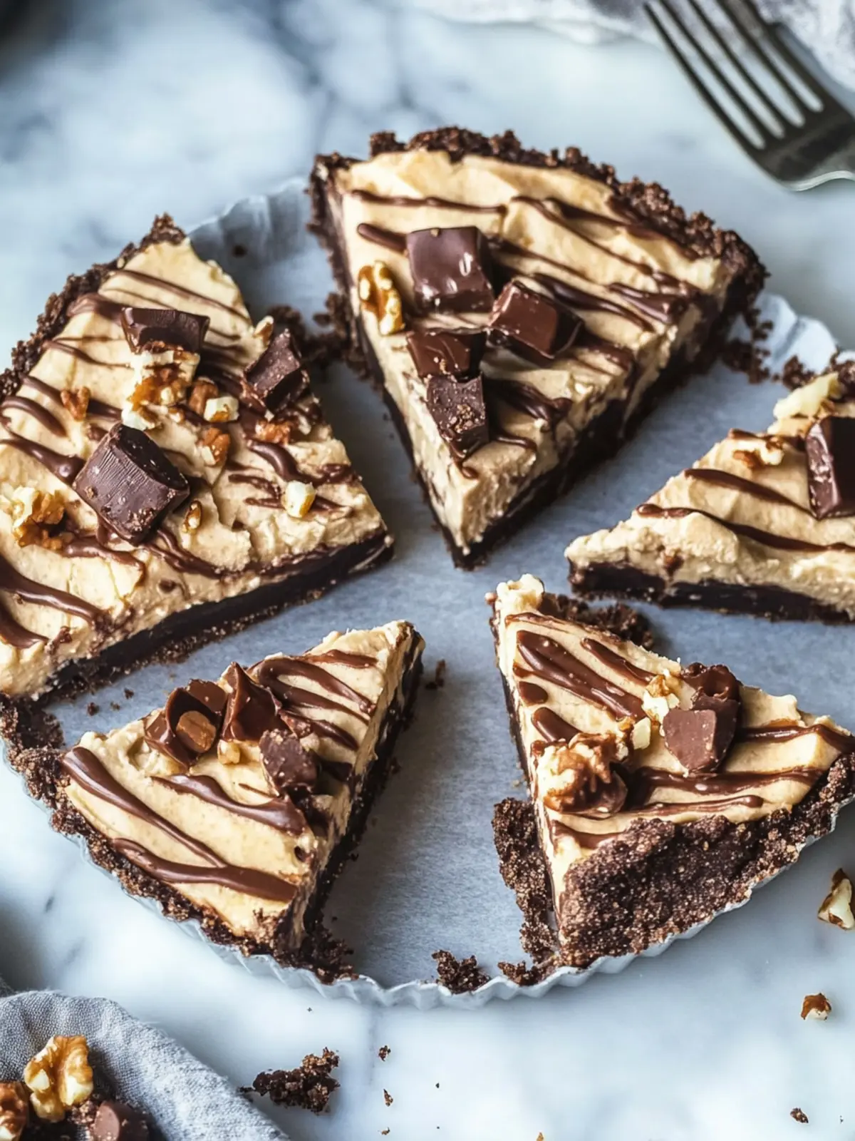 Healthy Snickers Pie