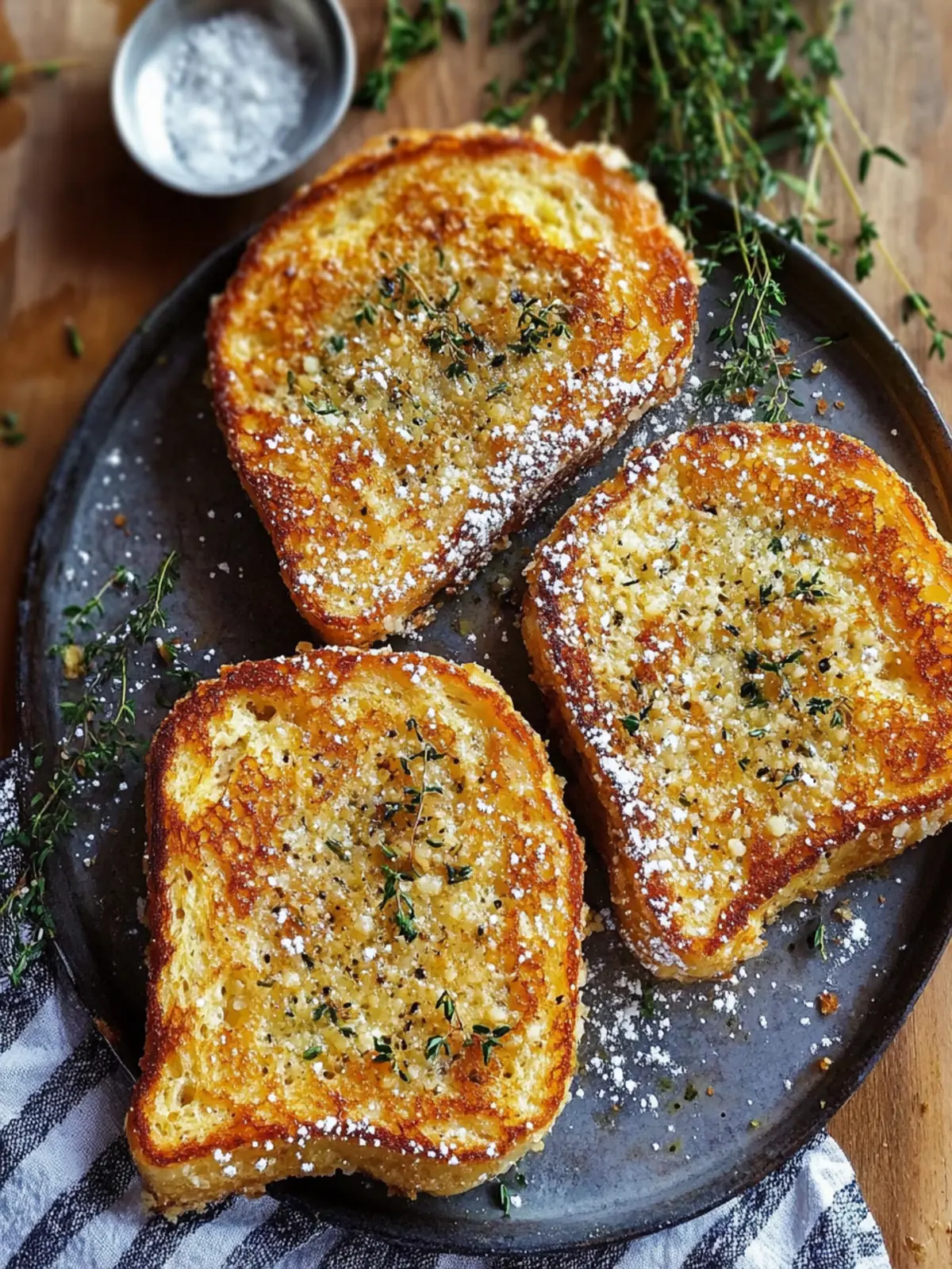 Savory Cacio e Pepe French Toast