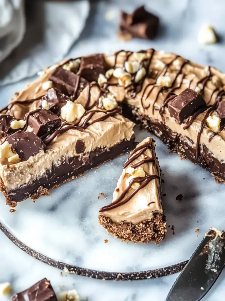 Healthy Snickers Pie