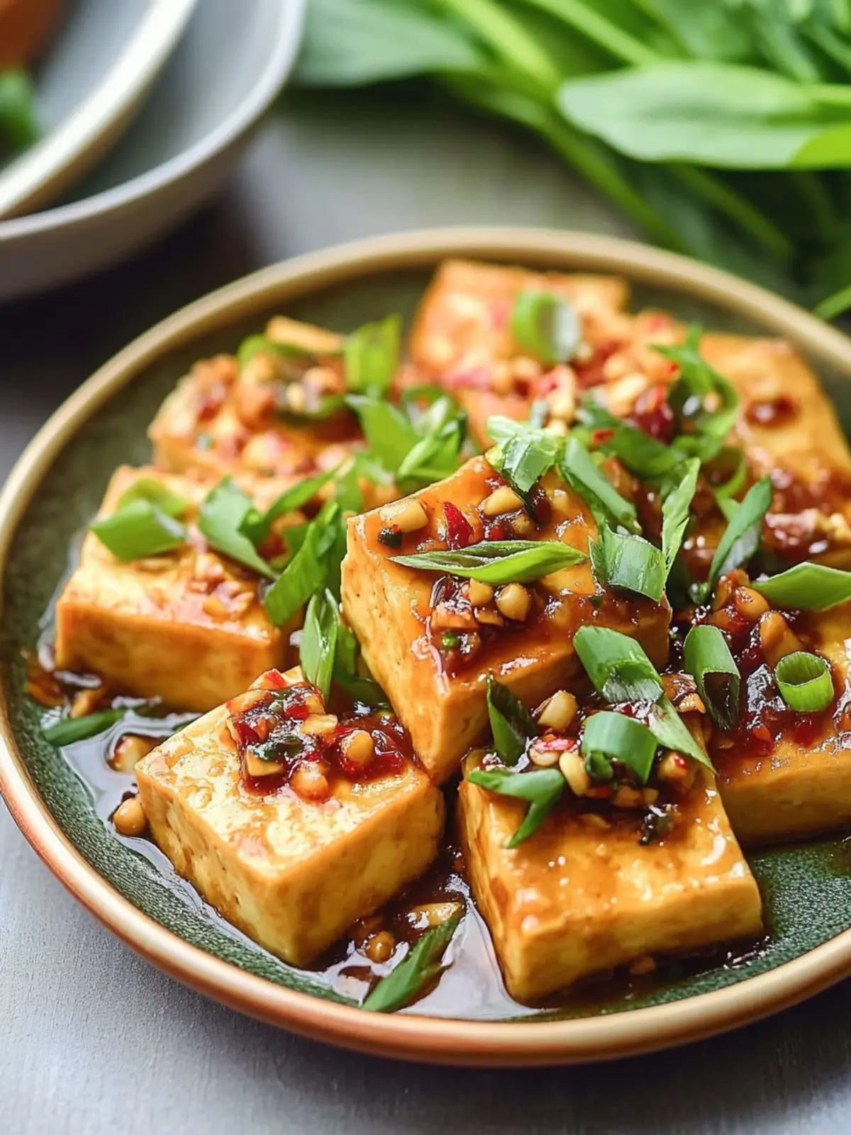 Delicious Burmese Tofu with Garlic, Ginger & Chilli Sauce 5 Burmese Tofu with Garlic, Ginger & Chilli Sauce