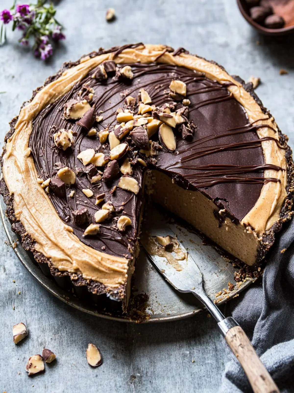 Frozen Peanut Butter Cup Pie