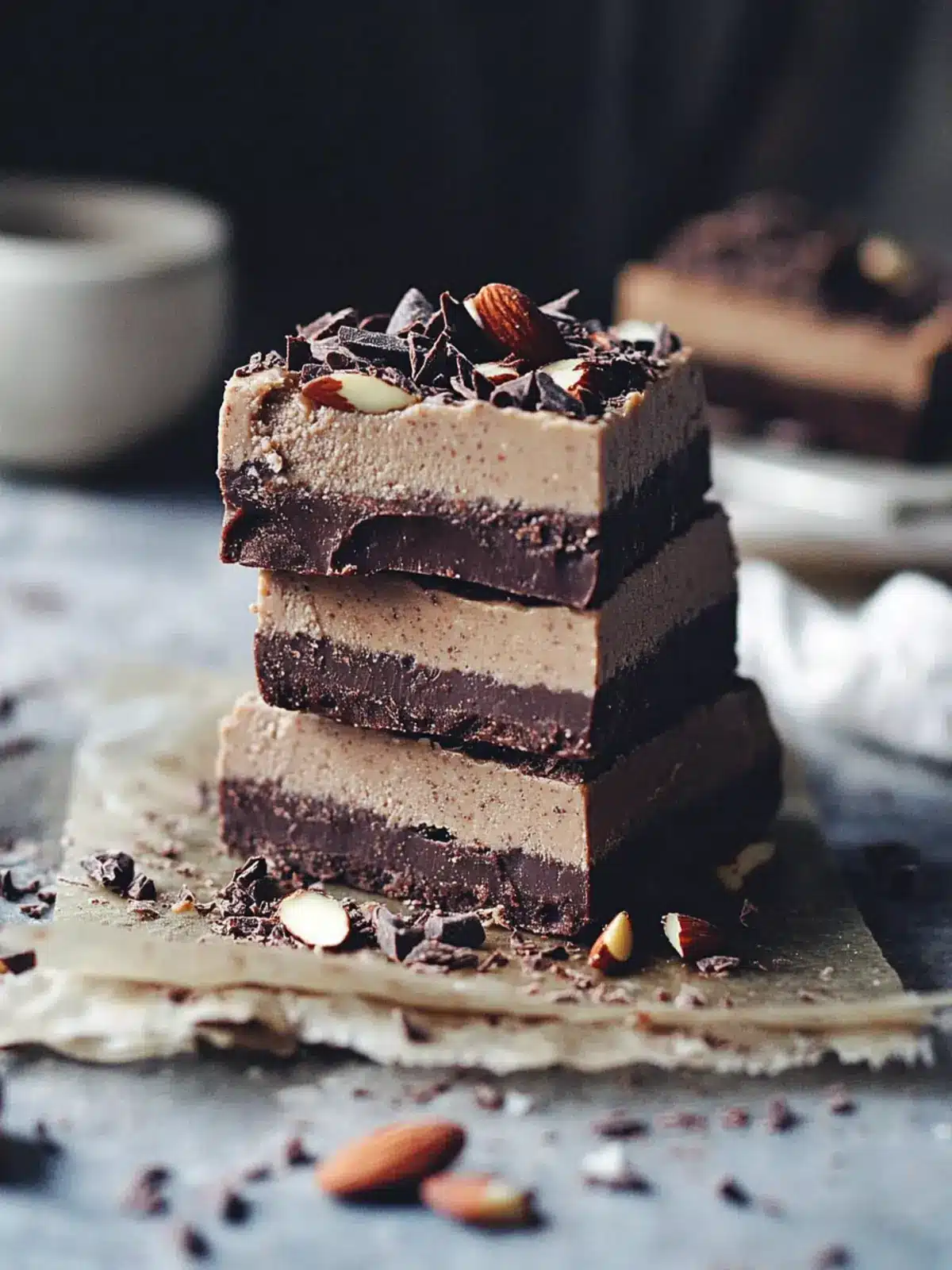 Decadent Raw Chocolate Almond Butter Fudge Bars You’ll Crave 2 Raw Chocolate Almond Butter Fudge Bars