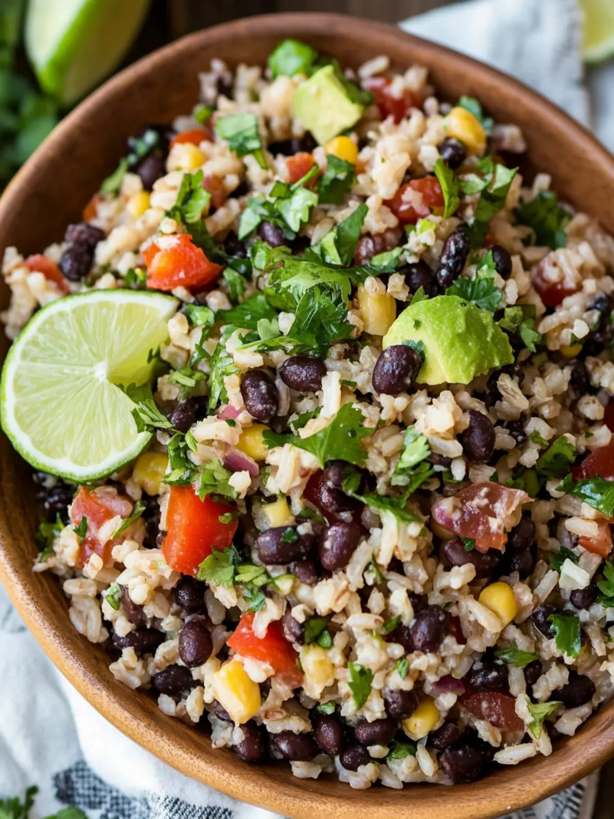 Black Bean Brown Rice Salad