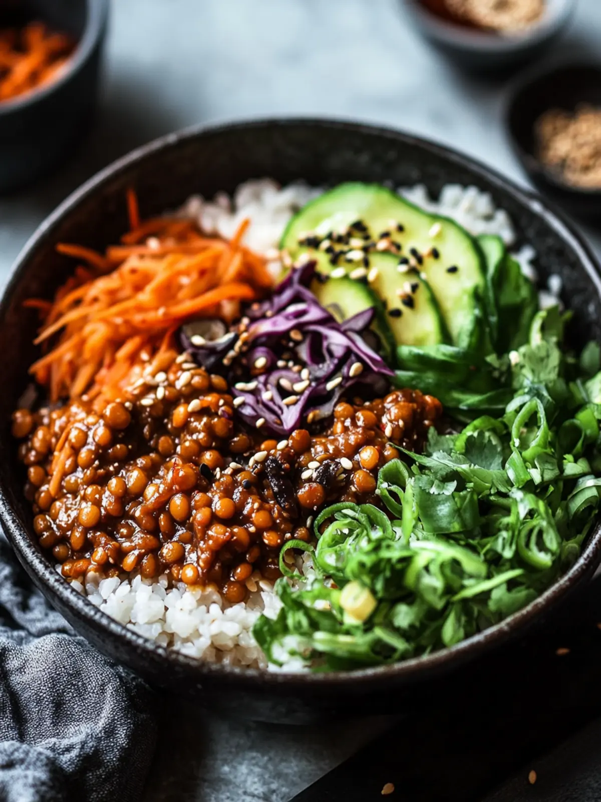Korean Lentils - Vegan Bulgogi (GF Option)