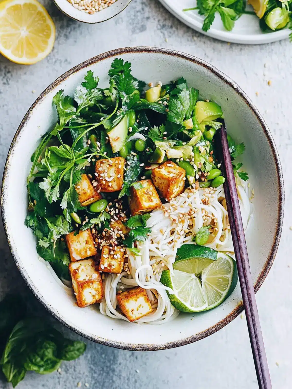 Lemongrass Tofu Noodle Salad for a Fresh Twist in Your Kitchen 2 Lemongrass Tofu Noodle Sala