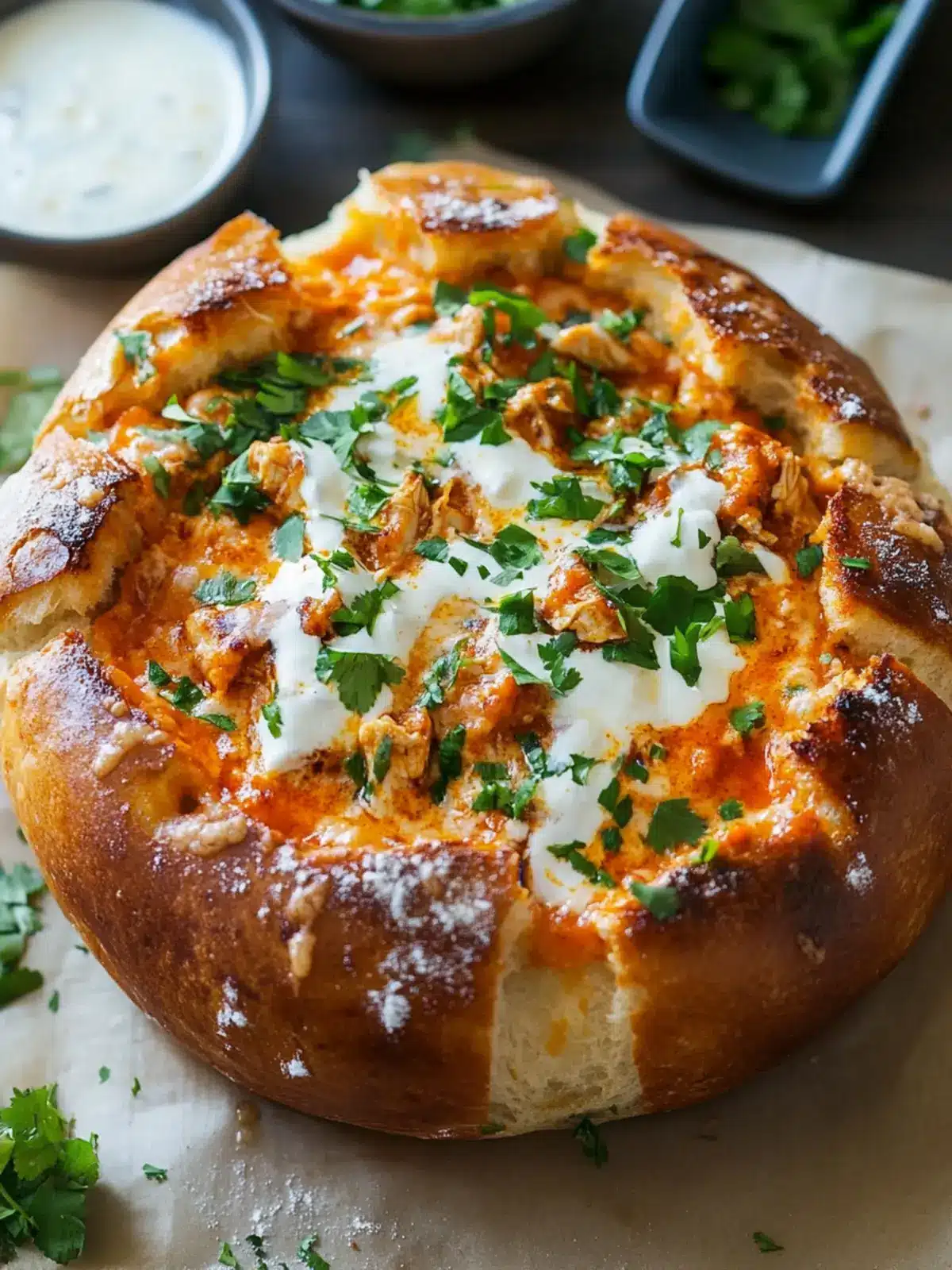Ultimate Bread Bowl Buffalo Chicken Dip You’ll Crave 4 Bread Bowl Buffalo Chicken Dip