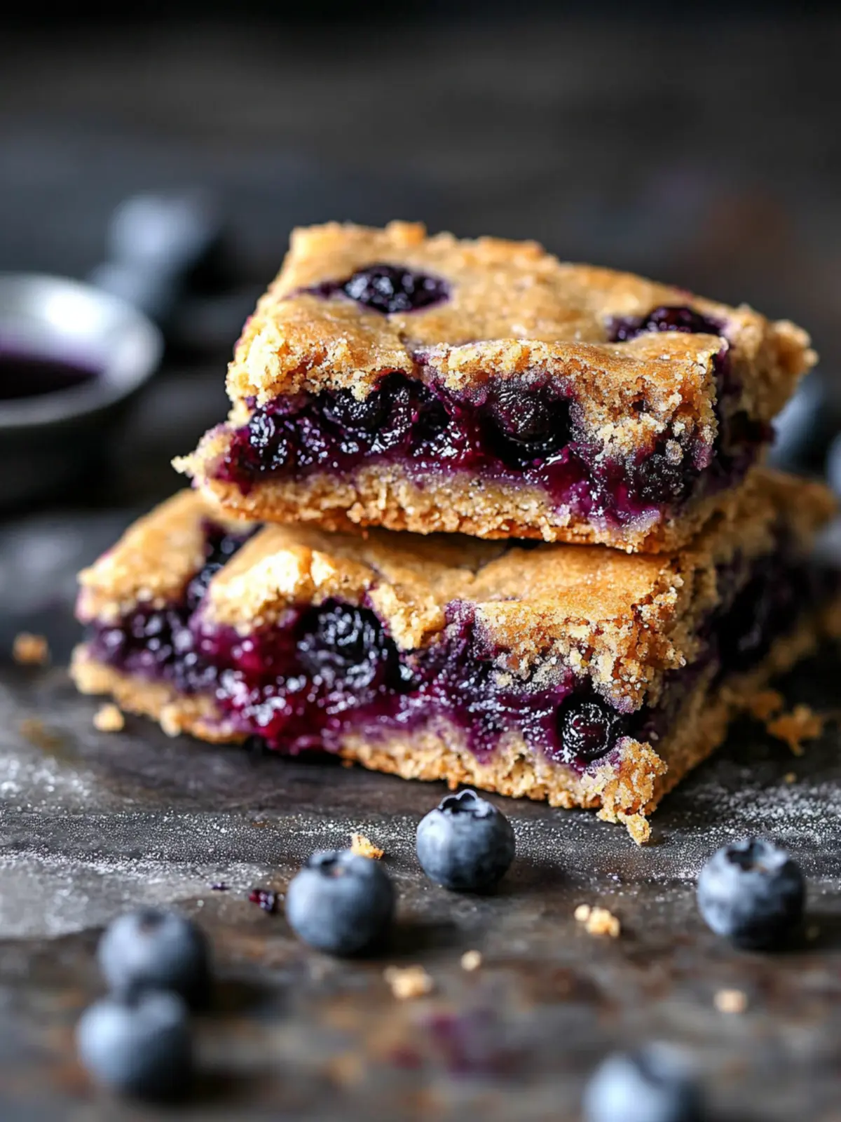 Blueberry Soft Baked Bars